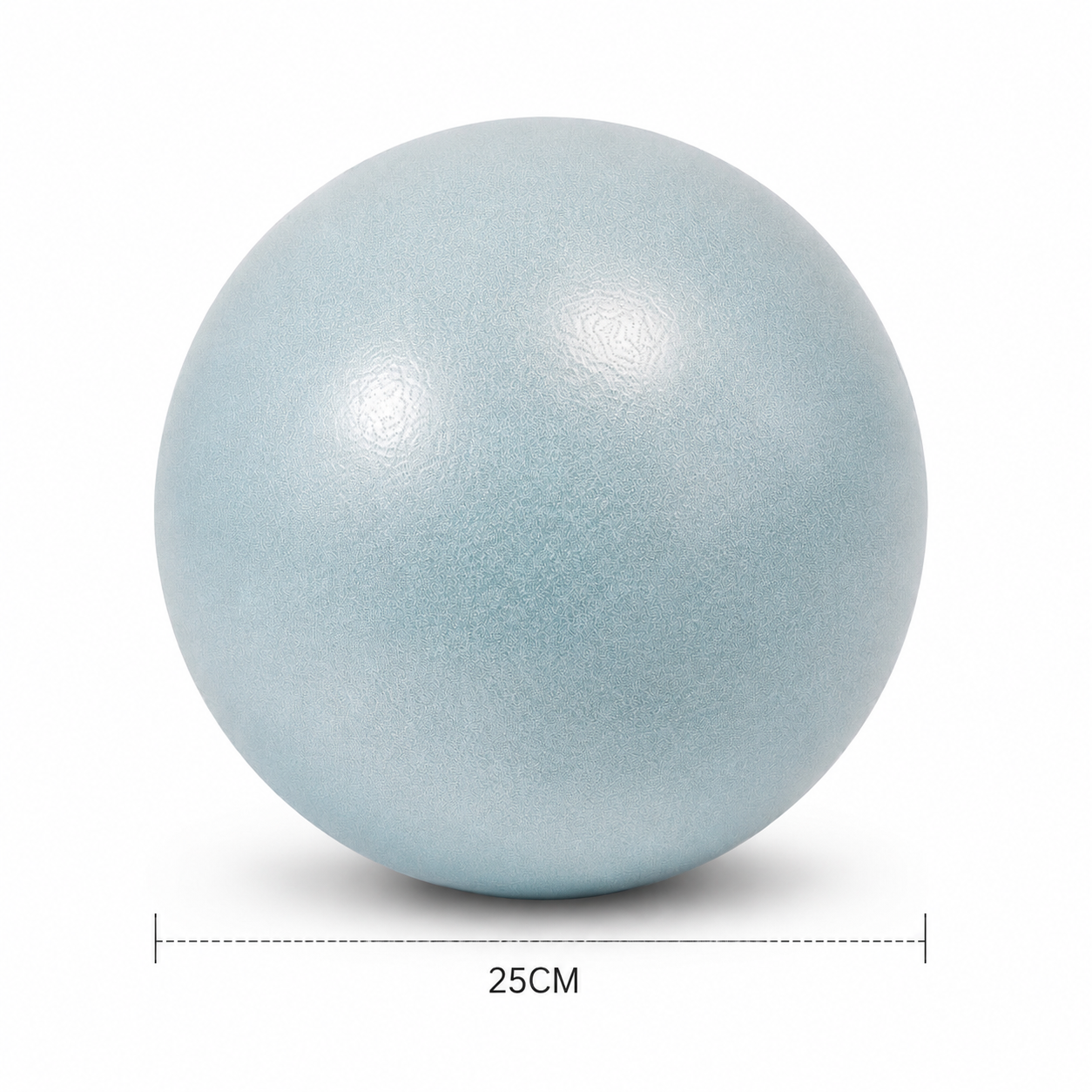 Pilateso ir mankštos kamuoliukas 25 cm – šviesiai mėlynas - Image 3